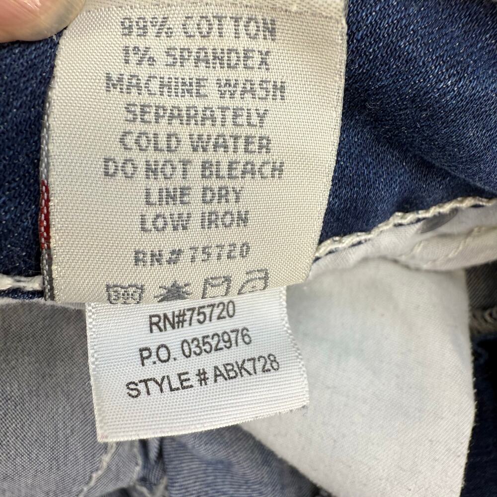 BKE Denim Culture Jeans Womens 32 (14) Blue Straight leg Mid Rise Preppy Casual - Picture 8 of 14